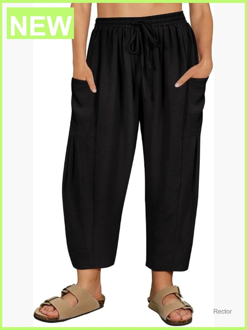 Plus Size Palazzo Harem Pants Wide Leg Drawstring Lantern Beach Ankle Pants